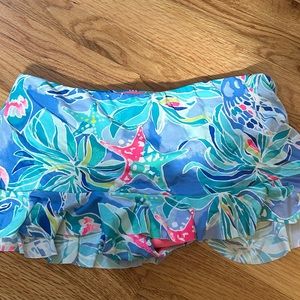 Lilly Pulitzer Ruffle Bikini Skirt Bottom Size 4